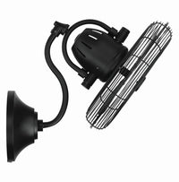 Craftmade - BW116FB3-HW - 14" Wall Fan - Bellows I Hard-wired Indoor/Outdoor - Flat Black