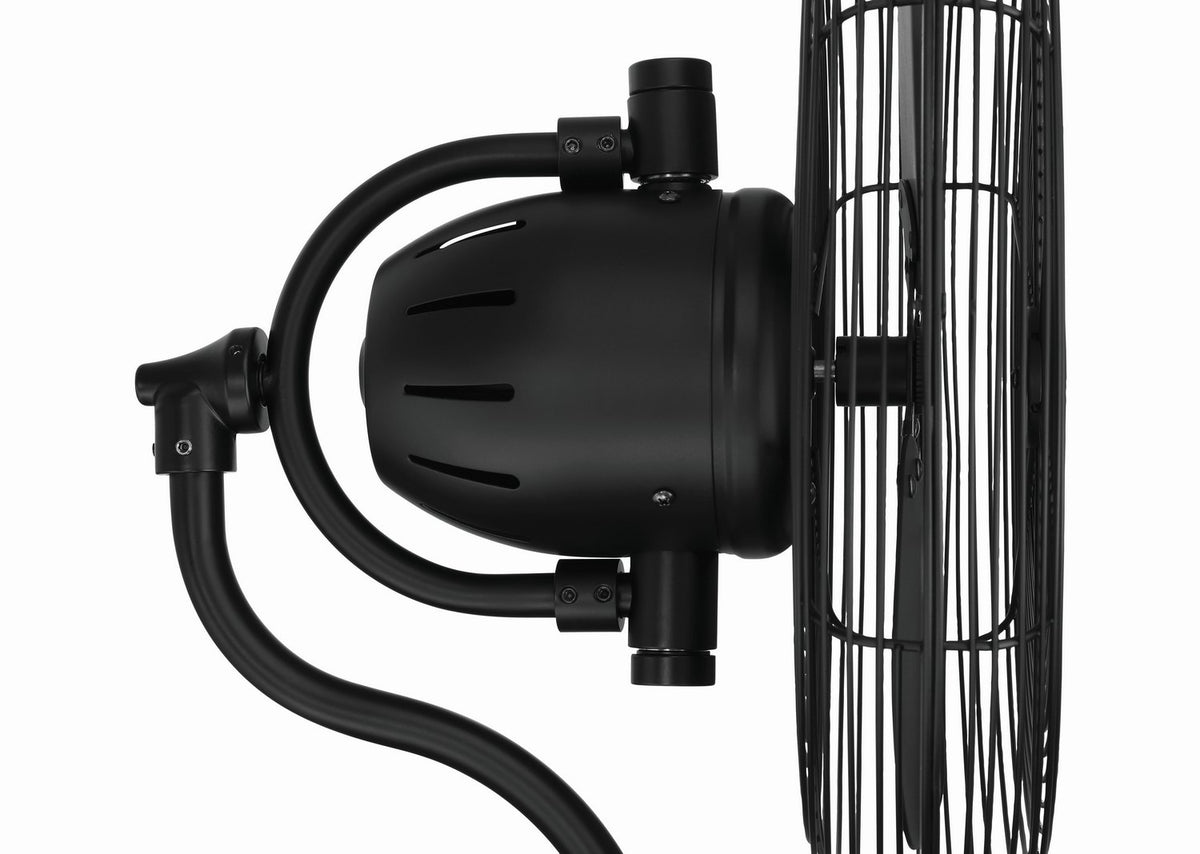 Craftmade - BW116FB3-HW - 14" Wall Fan - Bellows I Hard-wired Indoor/Outdoor - Flat Black
