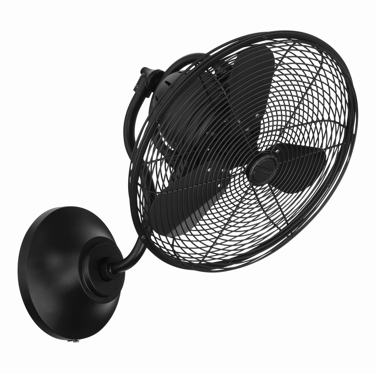 Craftmade - BW116FB3-HW - 14" Wall Fan - Bellows I Hard-wired Indoor/Outdoor - Flat Black