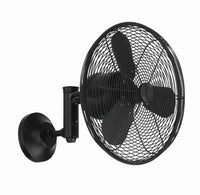 Craftmade - BW414FB3 - 14" Wall Fan - Bellows IV Indoor/Outdoor - Flat Black
