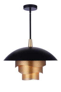Craftmade - P1010FBMG-LED - LED Pendant - Sculptural Statement Pendants - Flat Black/Matte Gold