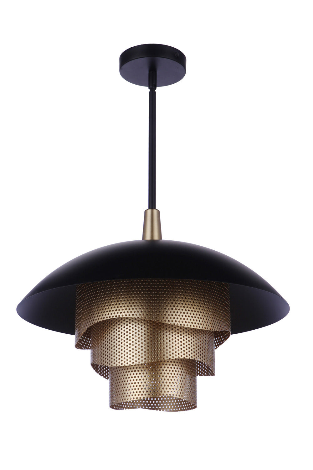 Craftmade - P1010FBMG-LED - LED Pendant - Sculptural Statement Pendants - Flat Black/Matte Gold