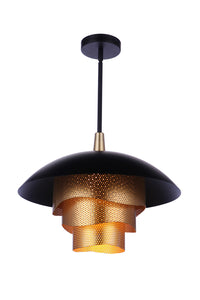Craftmade - P1010FBMG-LED - LED Pendant - Sculptural Statement Pendants - Flat Black/Matte Gold
