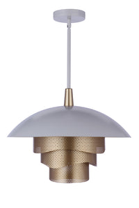 Craftmade - P1010MWWMG-LED - LED Pendant - Sculptural Statement Pendants - Matte White/Matte Gold