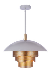 Craftmade - P1010MWWMG-LED - LED Pendant - Sculptural Statement Pendants - Matte White/Matte Gold