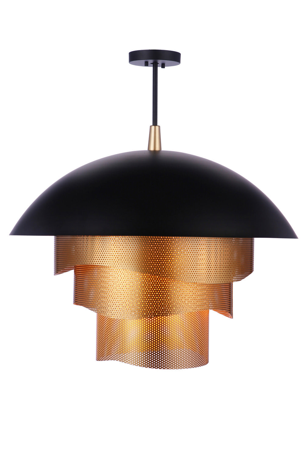 Craftmade - P1011FBMG-LED - LED Pendant - Sculptural Statement Pendants - Flat Black/Matte Gold