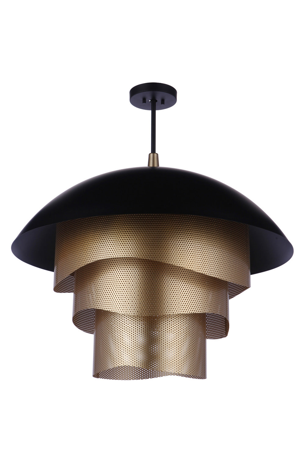 Craftmade - P1011FBMG-LED - LED Pendant - Sculptural Statement Pendants - Flat Black/Matte Gold