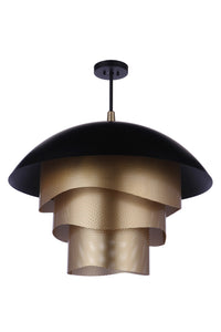 Craftmade - P1011FBMG-LED - LED Pendant - Sculptural Statement Pendants - Flat Black/Matte Gold