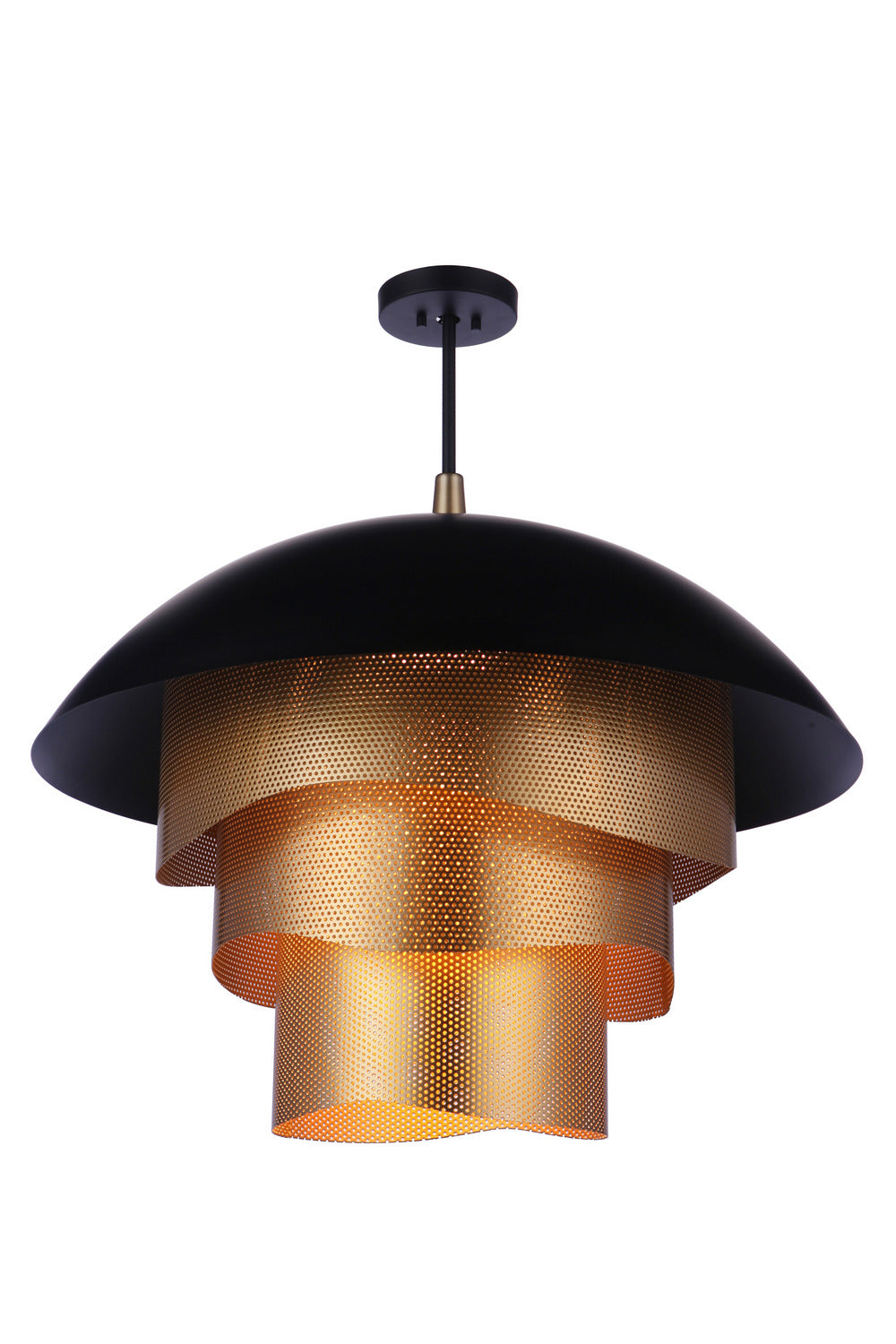 Craftmade - P1011FBMG-LED - LED Pendant - Sculptural Statement Pendants - Flat Black/Matte Gold