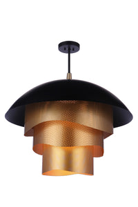 Craftmade - P1011FBMG-LED - LED Pendant - Sculptural Statement Pendants - Flat Black/Matte Gold