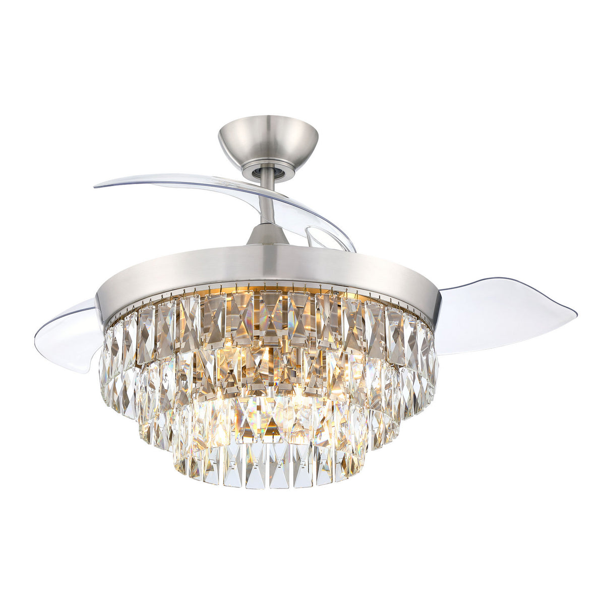Craftmade - SOF42BNK3 - 42" Ceiling Fan - Sofia 42 Hidden Blades - Brushed Polished Nickel