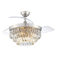 Craftmade - SOF42BNK3 - 42" Ceiling Fan - Sofia 42 Hidden Blades - Brushed Polished Nickel