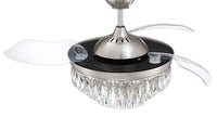 Craftmade - SOF42BNK3 - 42" Ceiling Fan - Sofia 42 Hidden Blades - Brushed Polished Nickel
