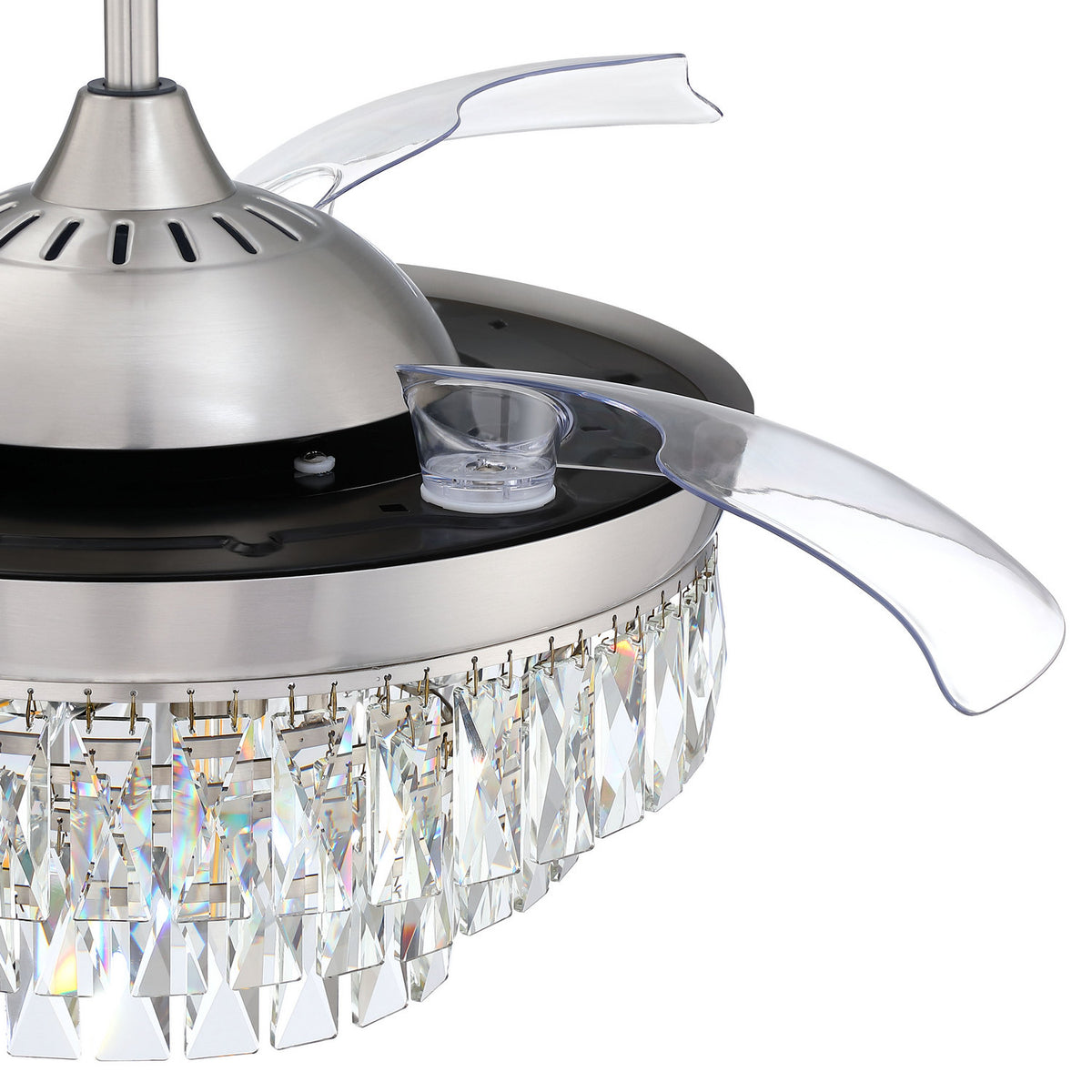 Craftmade - SOF42BNK3 - 42" Ceiling Fan - Sofia 42 Hidden Blades - Brushed Polished Nickel