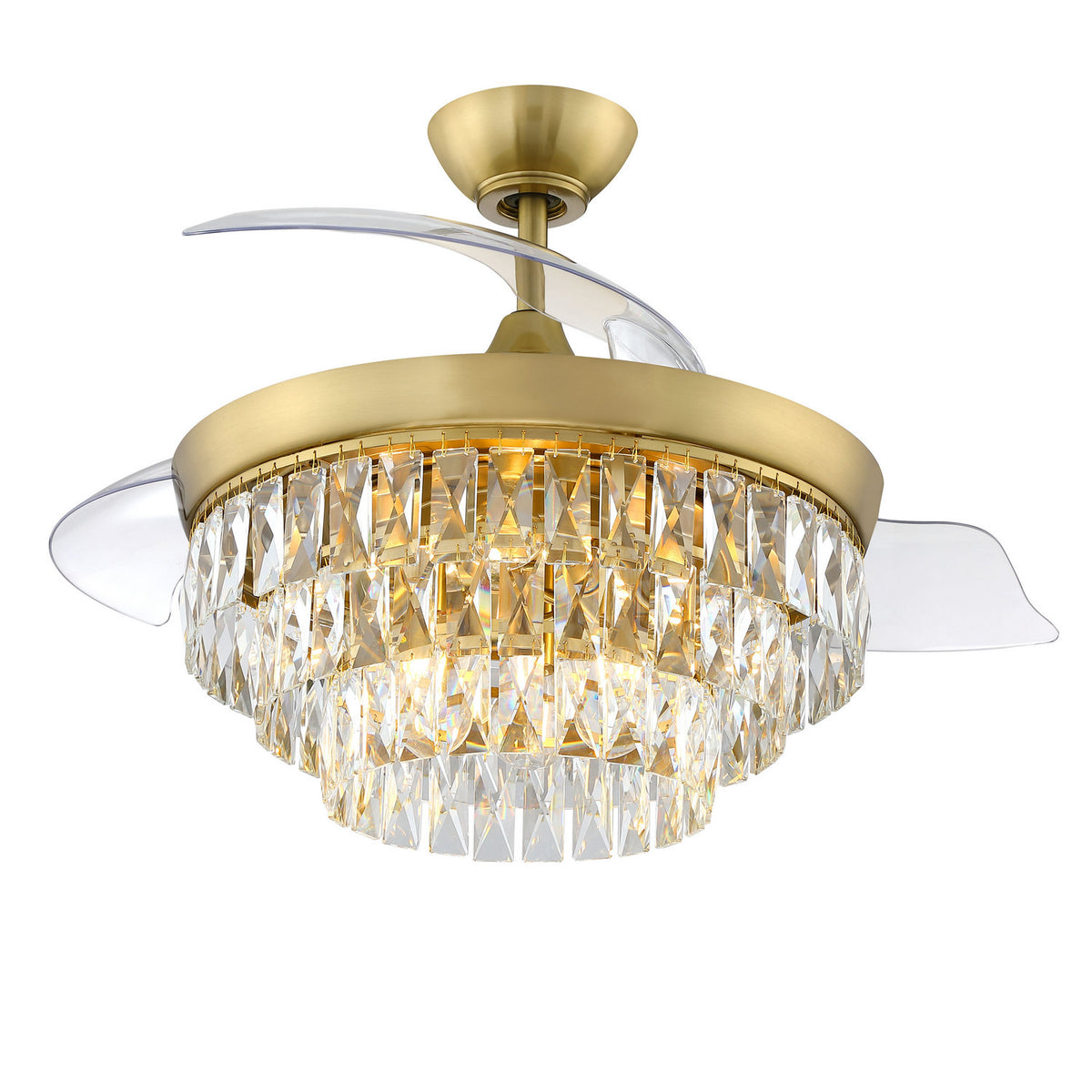 Craftmade - SOF42SB3 - 42" Ceiling Fan - Sofia 42 Hidden Blades - Satin Brass