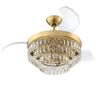 Craftmade - SOF42SB3 - 42" Ceiling Fan - Sofia 42 Hidden Blades - Satin Brass