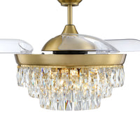 Craftmade - SOF42SB3 - 42" Ceiling Fan - Sofia 42 Hidden Blades - Satin Brass