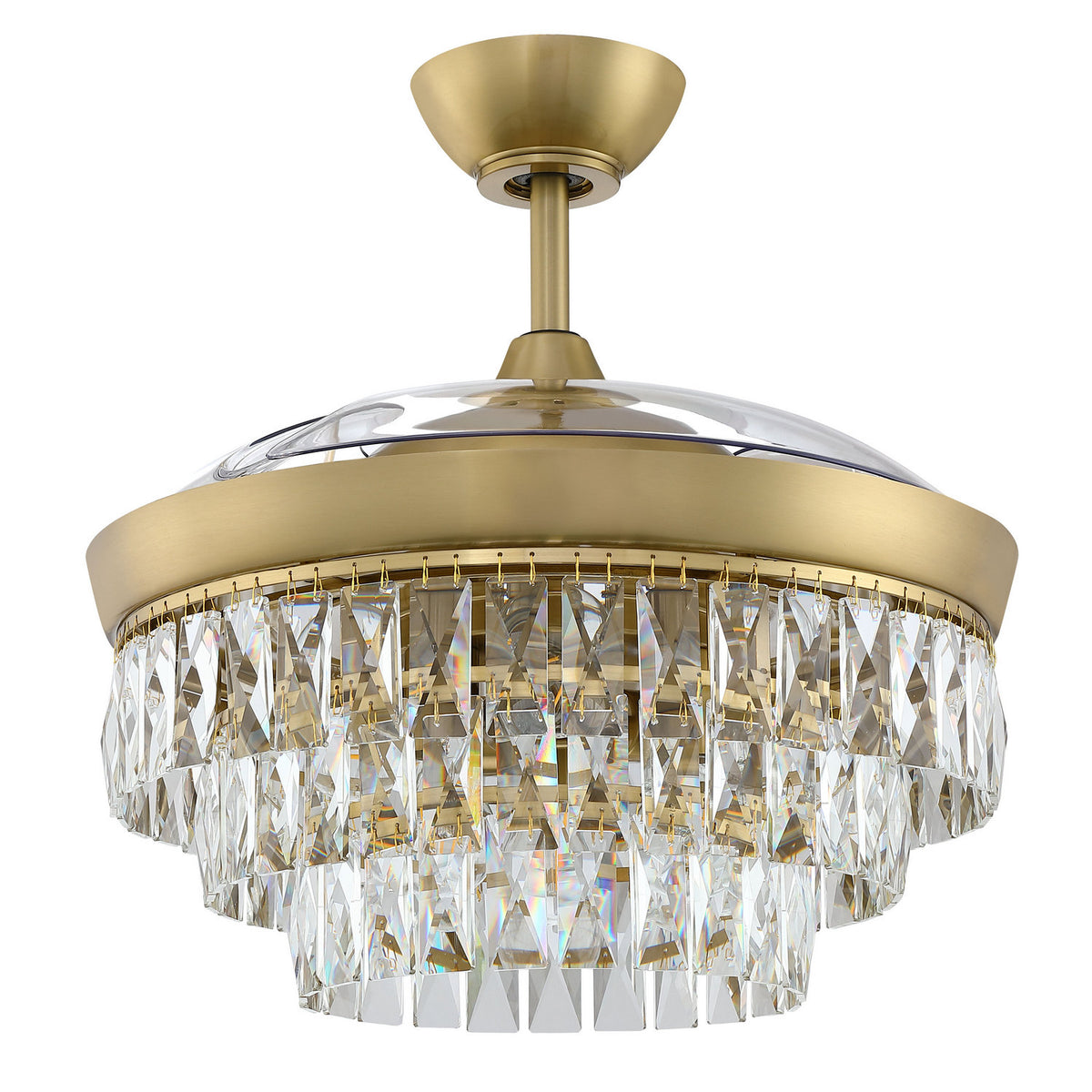 Craftmade - SOF42SB3 - 42" Ceiling Fan - Sofia 42 Hidden Blades - Satin Brass