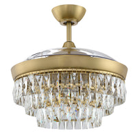 Craftmade - SOF42SB3 - 42" Ceiling Fan - Sofia 42 Hidden Blades - Satin Brass