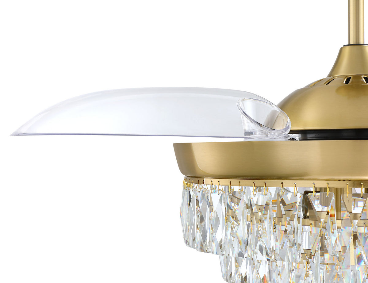 Craftmade - SOF42SB3 - 42" Ceiling Fan - Sofia 42 Hidden Blades - Satin Brass