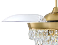 Craftmade - SOF42SB3 - 42" Ceiling Fan - Sofia 42 Hidden Blades - Satin Brass