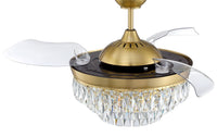 Craftmade - SOF42SB3 - 42" Ceiling Fan - Sofia 42 Hidden Blades - Satin Brass