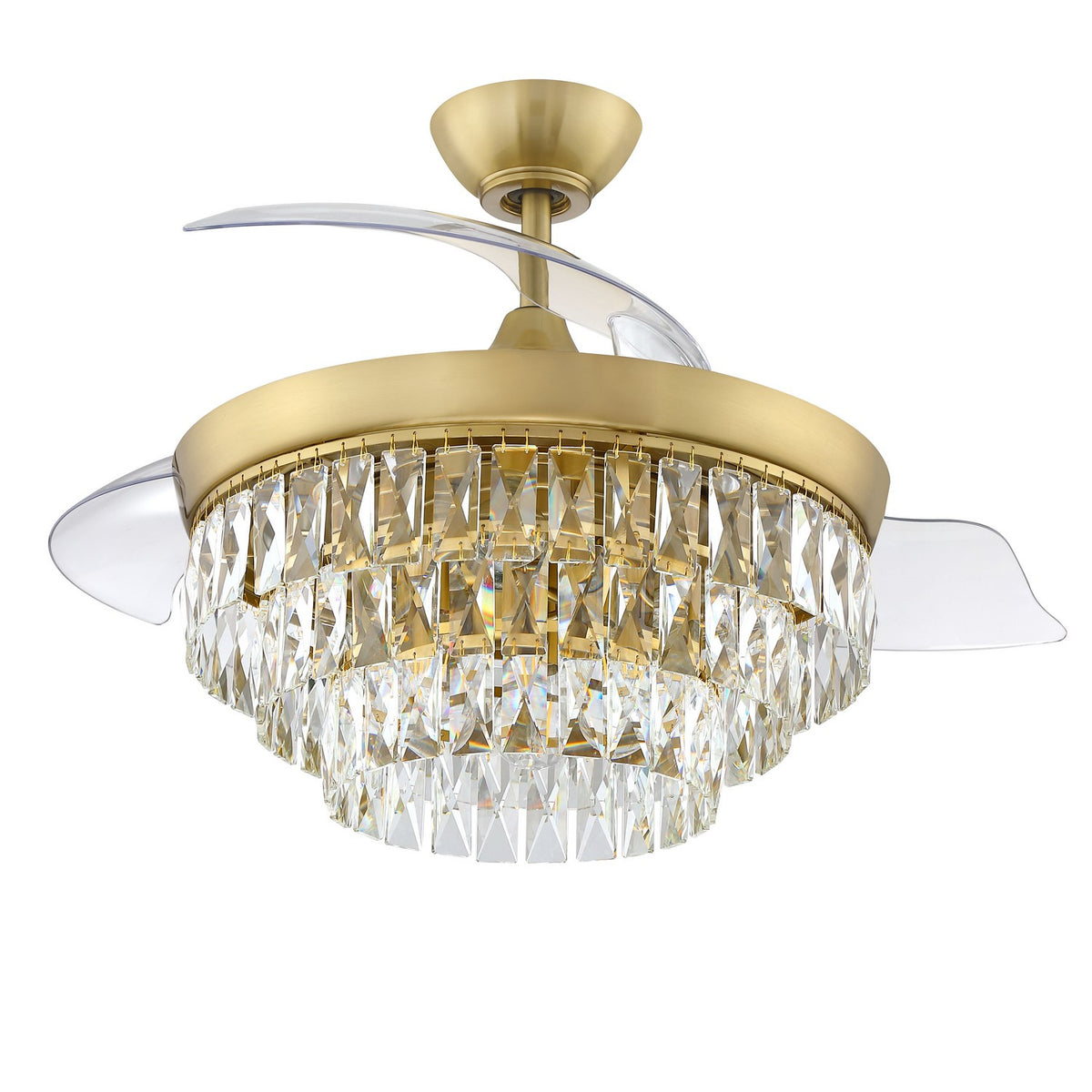 Craftmade - SOF42SB3 - 42" Ceiling Fan - Sofia 42 Hidden Blades - Satin Brass