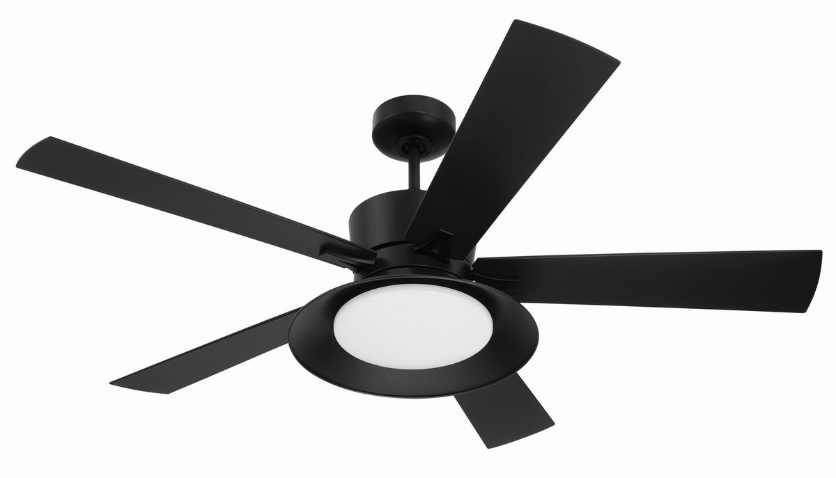 Craftmade - TOP52FB5 - 52" Ceiling Fan - Topper - Flat Black