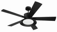 Craftmade - TOP52FB5 - 52" Ceiling Fan - Topper - Flat Black