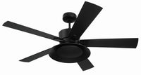 Craftmade - TOP52FB5 - 52" Ceiling Fan - Topper - Flat Black