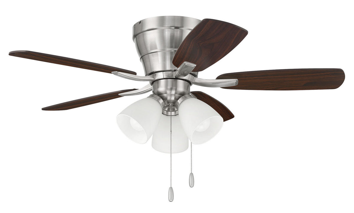 Craftmade - WHL42BNK5C3 - 42" Ceiling Fan - Wheeler 42 3-Light - Brushed Polished Nickel