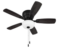 Craftmade - WHL42FB5C1 - 42" Ceiling Fan - Wheeler 42 2-Light Bowl - Flat Black