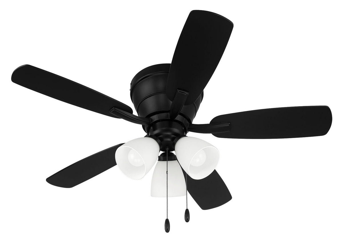 Craftmade - WHL42FB5C3 - 42" Ceiling Fan - Wheeler 42 3-Light - Flat Black