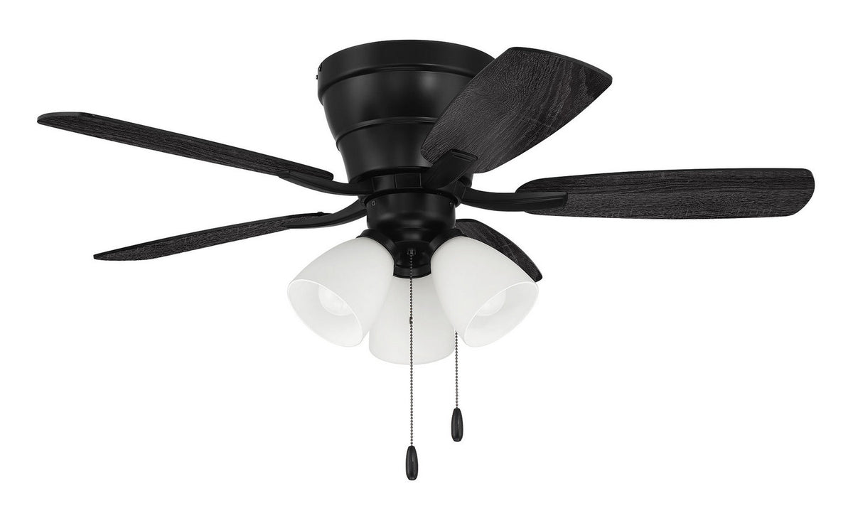 Craftmade - WHL42FB5C3 - 42" Ceiling Fan - Wheeler 42 3-Light - Flat Black