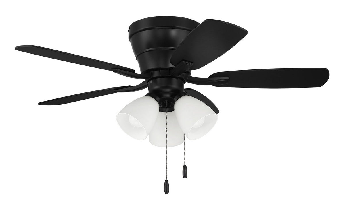 Craftmade - WHL42FB5C3 - 42" Ceiling Fan - Wheeler 42 3-Light - Flat Black
