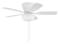 Craftmade - WHL42W5C1 - 42" Ceiling Fan - Wheeler 42 2-Light Bowl - White