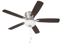 Craftmade - WHL52BNK5C1 - 52" Ceiling Fan - Wheeler 52 2-Light Bowl - Brushed Polished Nickel
