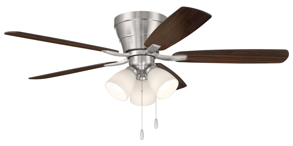 Craftmade - WHL52BNK5C3 - 52" Ceiling Fan - Wheeler 52 3-Light - Brushed Polished Nickel
