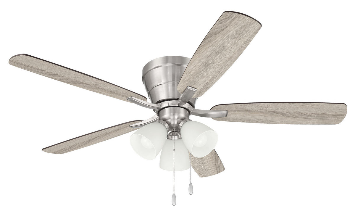 Craftmade - WHL52BNK5C3 - 52" Ceiling Fan - Wheeler 52 3-Light - Brushed Polished Nickel