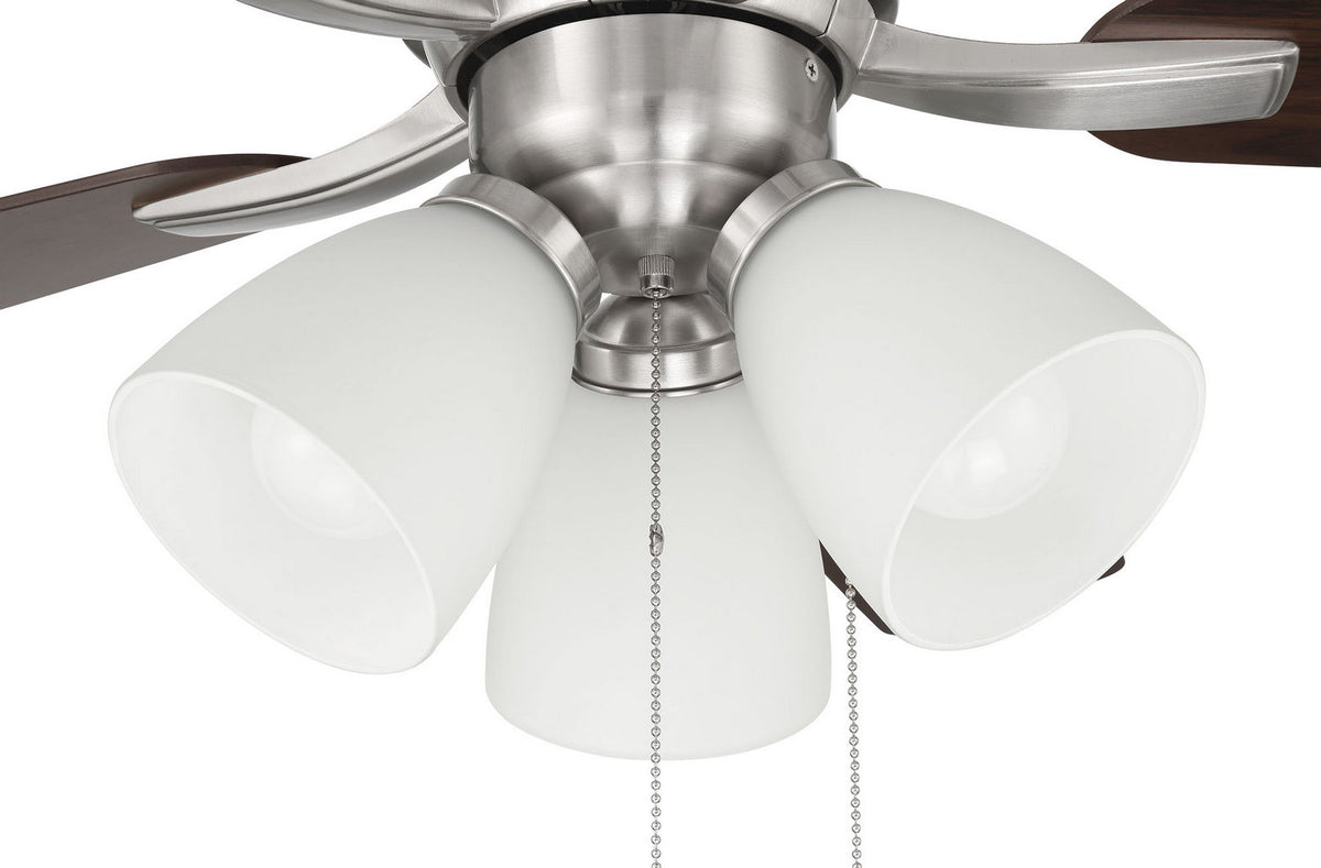 Craftmade - WHL52BNK5C3 - 52" Ceiling Fan - Wheeler 52 3-Light - Brushed Polished Nickel