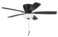 Craftmade - WHL52FB5C1 - 52" Ceiling Fan - Wheeler 52 2-Light Bowl - Flat Black
