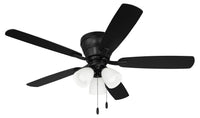 Craftmade - WHL52FB5C3 - 52" Ceiling Fan - Wheeler 52 3-Light - Flat Black