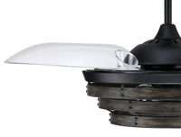 Craftmade - WHS42FBGW3 - 42" Ceiling Fan - Whiskey 42 Hidden Blades - Flat Black