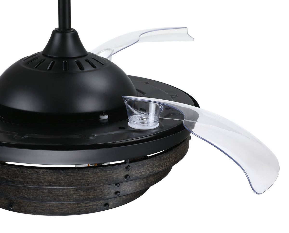 Craftmade - WHS42FBGW3 - 42" Ceiling Fan - Whiskey 42 Hidden Blades - Flat Black