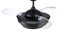 Craftmade - WHS42FBGW3 - 42" Ceiling Fan - Whiskey 42 Hidden Blades - Flat Black