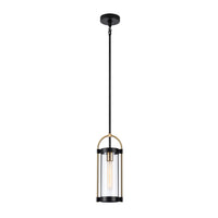 Artcraft - AC11511BB - One Light Pendant - Bonita - Black and Brushed Brass