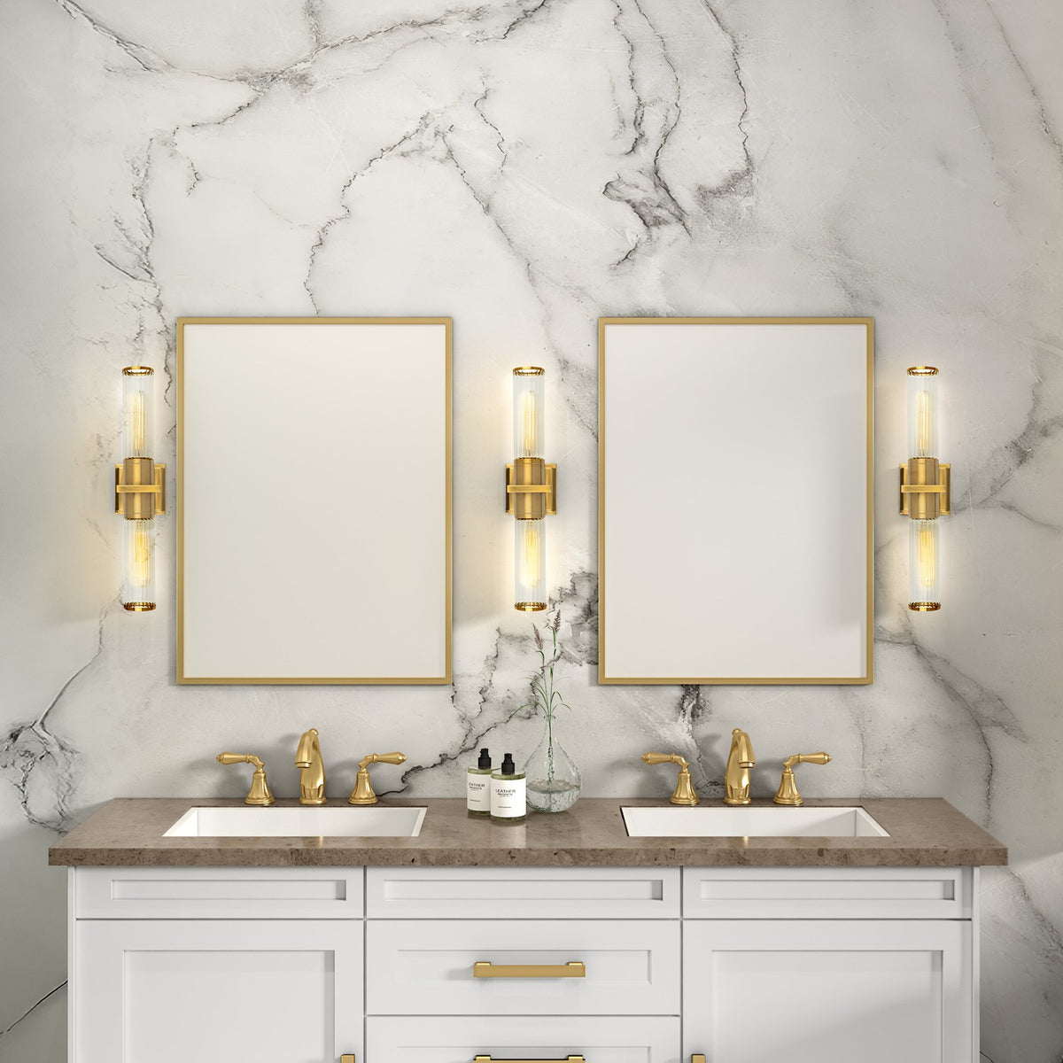 Artcraft - AC11772CB - Two Light Bathroom Vanity - Positano - Brushed Brass