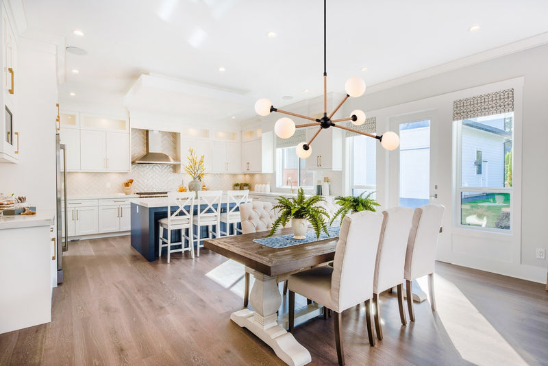 Artcraft - AC11846BK - Six Light Chandelier - Capilano - Black