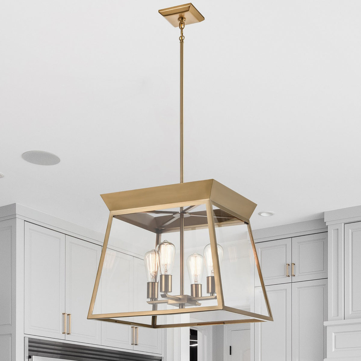 Artcraft - AC11852BB - Four Light Chandelier - Lucian - Brushed Brass