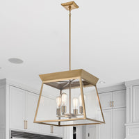 Artcraft - AC11852BB - Four Light Chandelier - Lucian - Brushed Brass